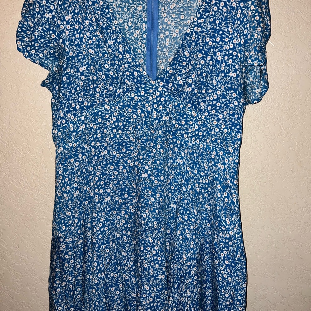 Princess Polly Blue Floral Mini Dress
